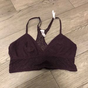 Dark purple bralette
